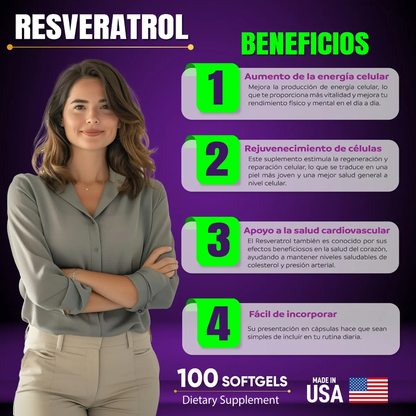 RESVERATROL AMERICANO PURO - ULTRA CONCENTRADO