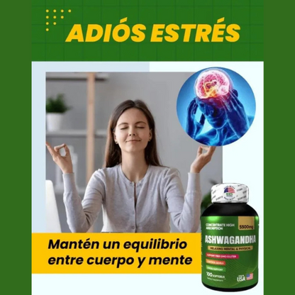 ASHWAGANDHA 5500MG MÁXIMA POTENCIA