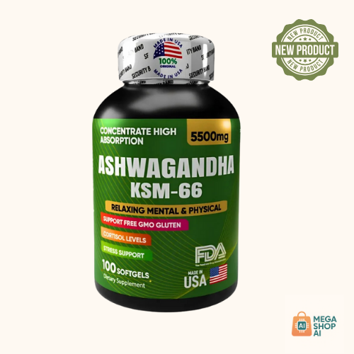ASHWAGANDHA 5500MG MÁXIMA POTENCIA